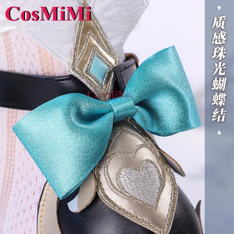 أحذية CosMiMi Game Genshin Impact Escoffier أحذية كوسبلاي موضة عالمية بكعب عالي للنساء ملحقات لعب الأدوار الجديدة