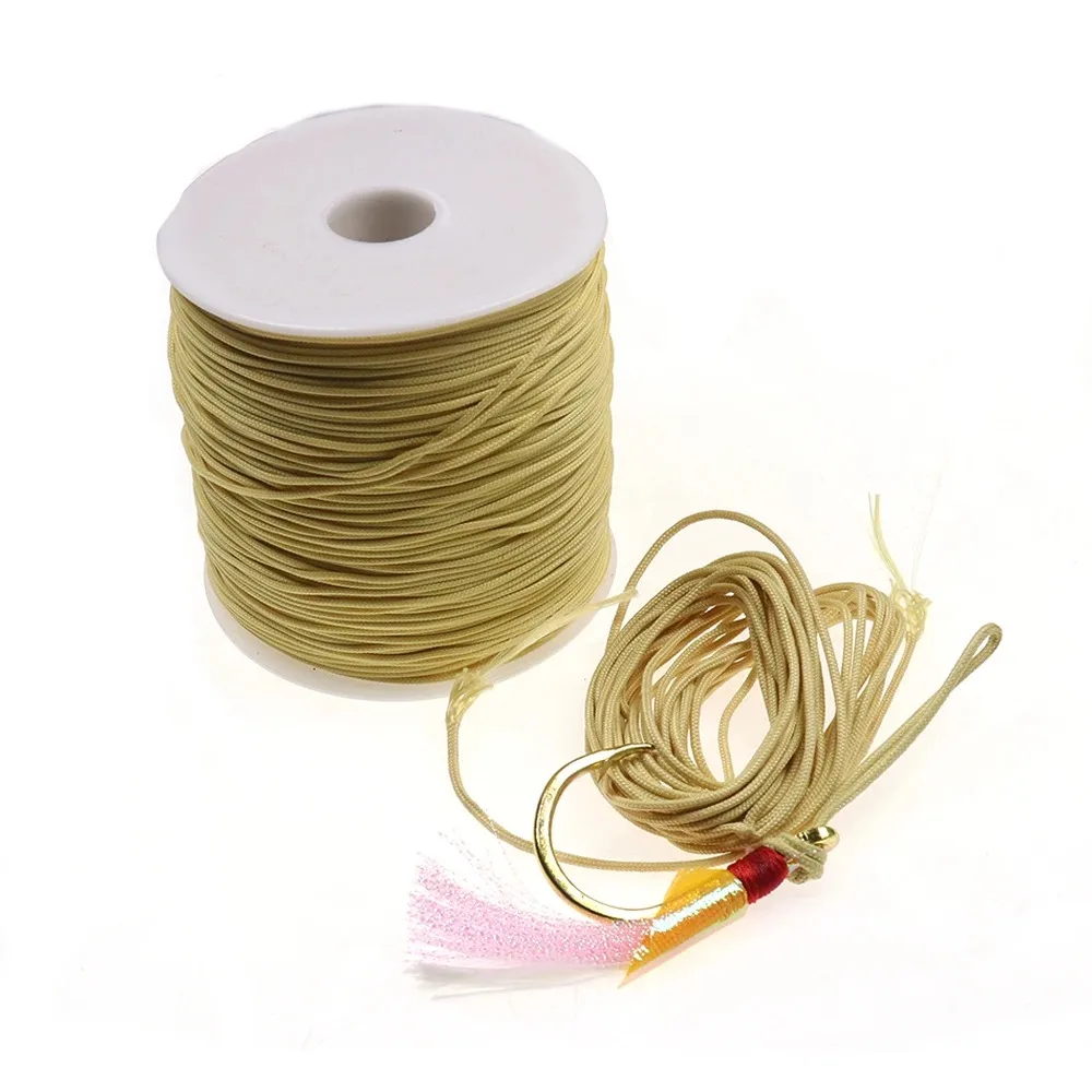 

Braided fishing line, strong hollow core auxiliary line, for boat fishing binding jump hook accessories