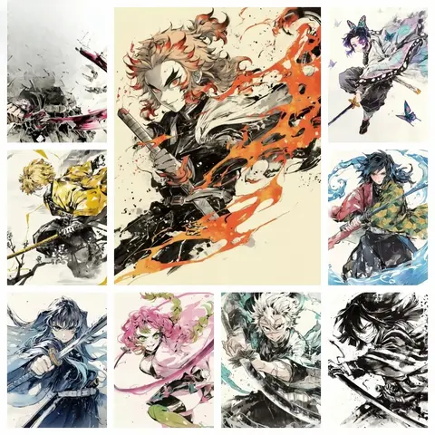 Digital Painting SetTomioka Giyuu Drawing Home Decoration, Large Size, Gift, Handmade DIY