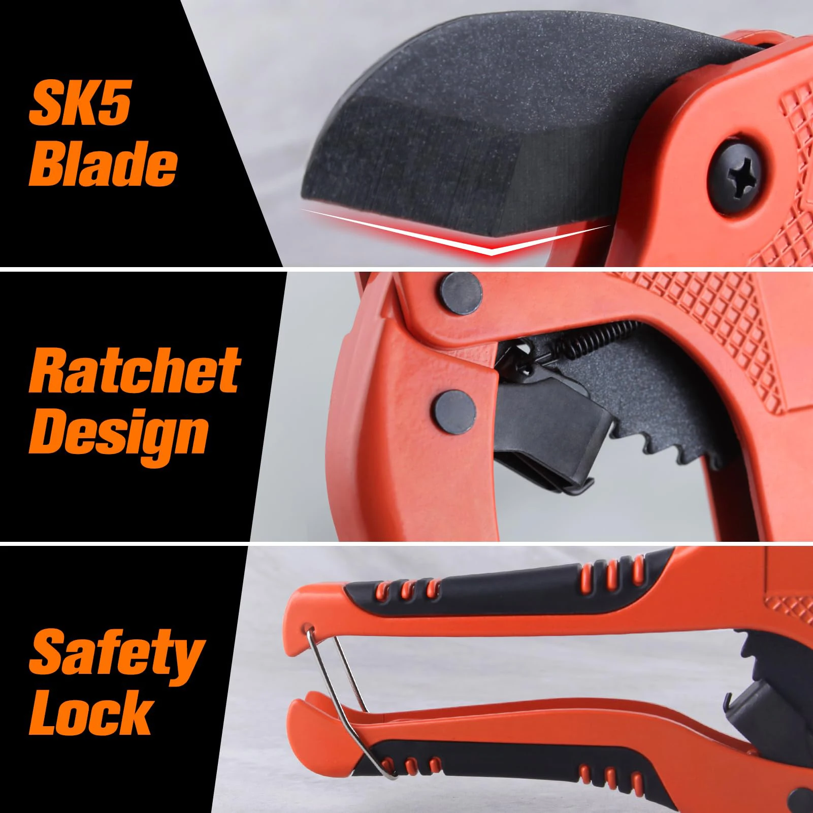 أدوات قطع الأنابيب البلاستيكية DIY خفيفة الوزن وسهلة الاستخدام أداة القطع السريعة للسباكة والعمل الكهربائي #3