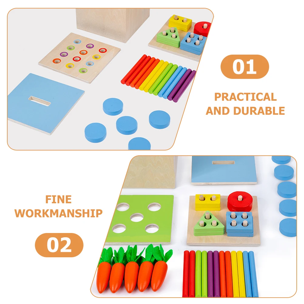 

Intelligence Box Teaching Tool Children Learning Toys Baby Puzzle Educational Infant Kids Wooden Toddler Montessori