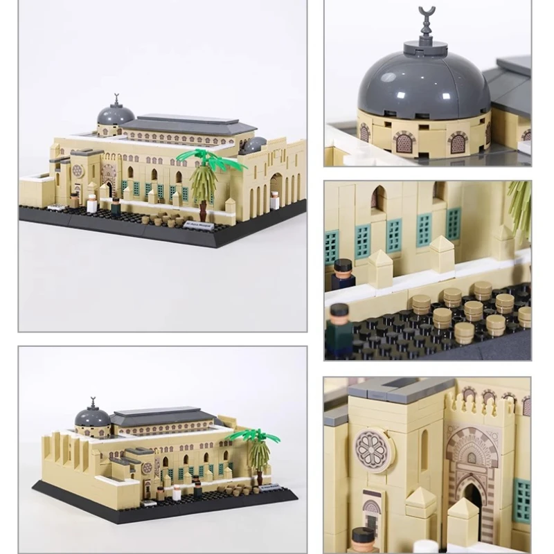 SEMBO Al-Aqsa Mosque Building Blocks Creative Hand-assembled Architectural Model Educational Toys Desktop Ornaments Birthday