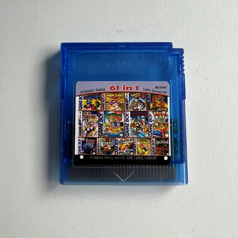 Pokemon Series 61 108 Games In 1 Video Game Cartridge Card English Version for GBC/GBA/SP/GBM