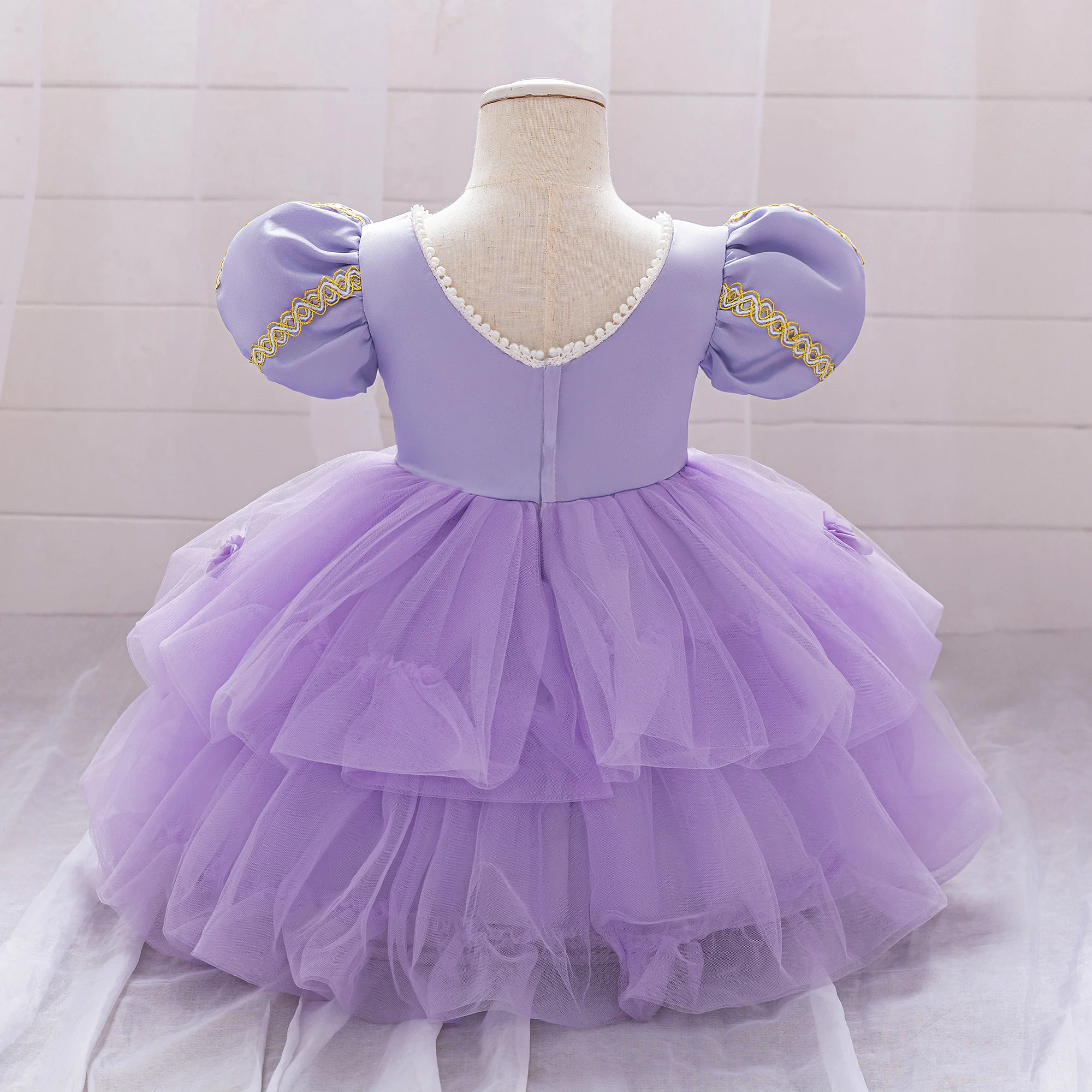 Elegant Beauty Sleeping Princess Party Baby Girls Dress Children Halloween Costume Mermaid Pageant Tulle Birthday Dress for Girl