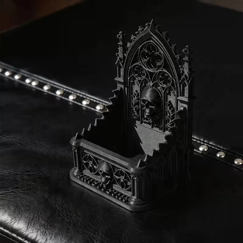 Dunkle 3D-gedruckte High-End Desktop-Aufbewahrungsfiguren für die Dekoration – Gotische Heimdekoration für Schreibtisch und Zuhause – Detail 3