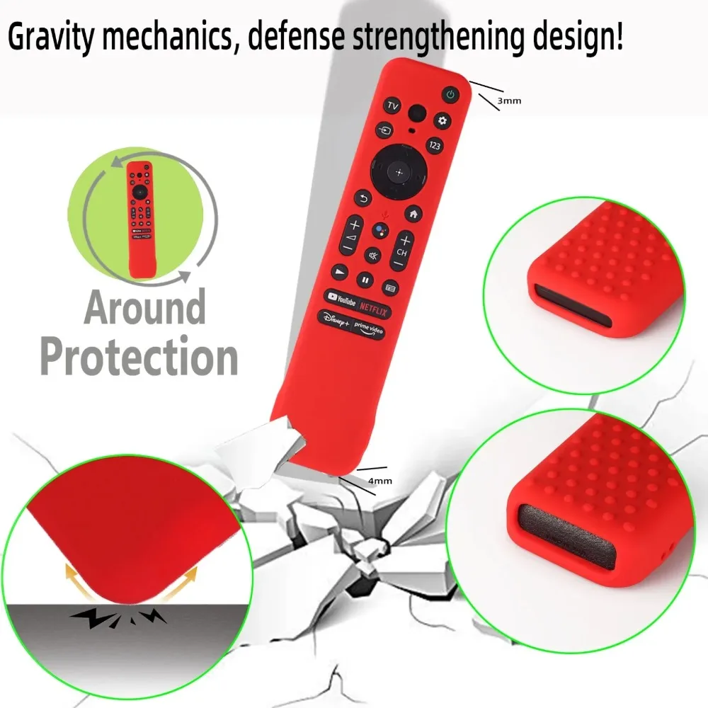 1 piece Remote Case Shockproof For Sony RMF-TX800 RMF-TX800B RMF-TX800P Protective Cover For Sony 2022 K Series Bravia Range