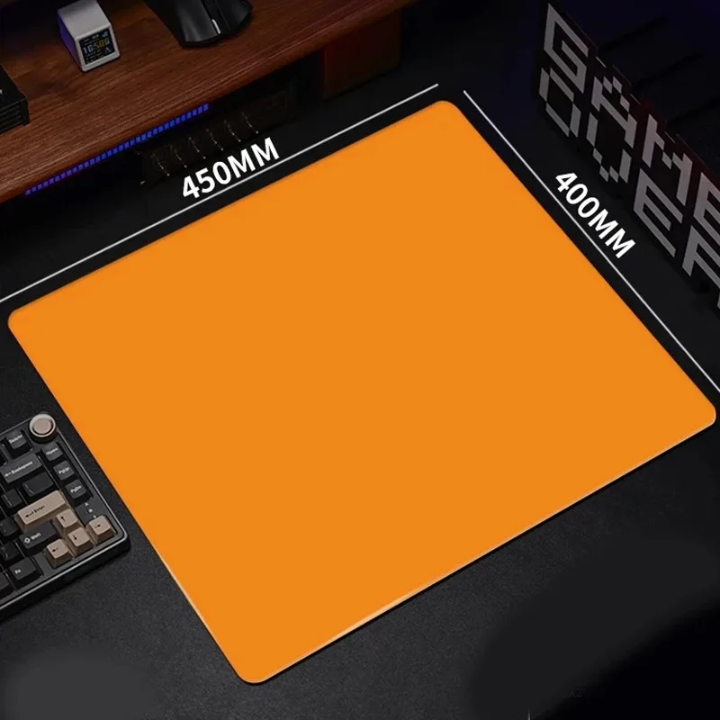Orange Solid Color Photovoltaic Glass Mouse Pad Tempered Upgrade Smooth FPS Game & Office Study Specific Pc Laptop Mousepad