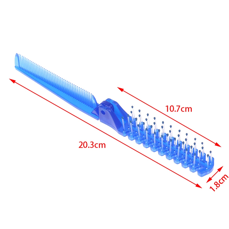 Пластиковая дорожная Расческа массажная расческа портативный складной расческа Антистатическая расческа для женщин инструмент для укладки