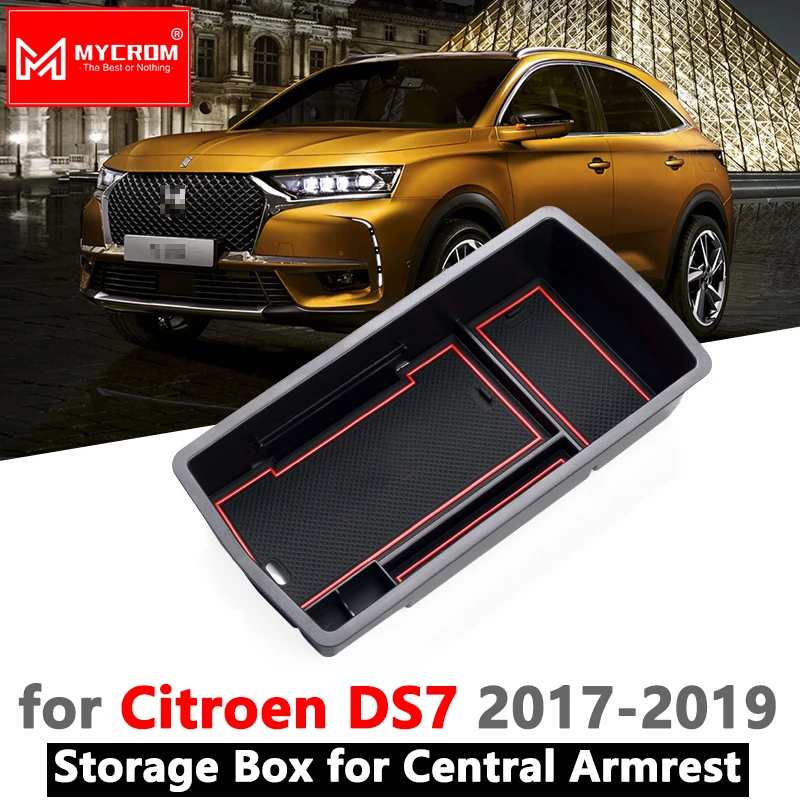 

for Citroen DS7 DS 7 Armrest Box Storage Stowing Tidying Organizer Internal Accessories Auto Car Styling 2017 2018 2019 2020