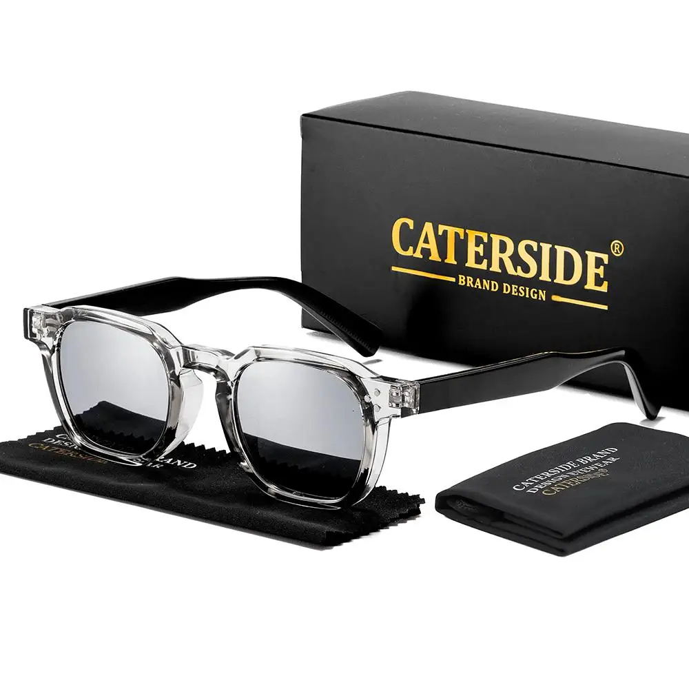 CATERSIDE Neue Herren-Sonnenbrille Markendesign Quadratische Modische Sonnenbrillen Damen Outdoor Reise Party Dekoration Eyewear UV400 – Detail 8