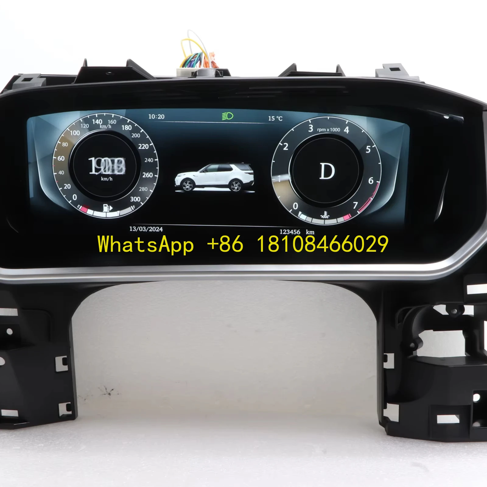 

WEIJUNPRO 12.3 Inch LCD Digital Cluster Instrument Panel Speedometer CD Player USB for Land Rover Discovery V 1 Year Dashboard