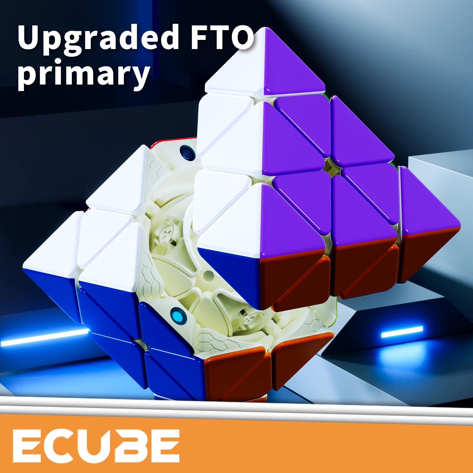 [ECube] DianSheng FTO NEO Core Magnetic Upgraded Cube Galaxy Cluster Face Turning Octahedron Black Primary Magnetic Speed Puzzle