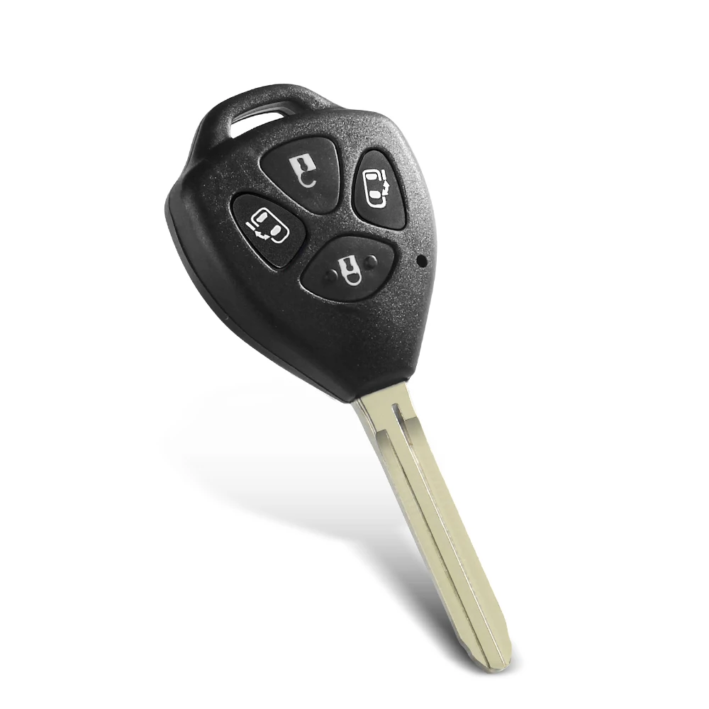 KEYYOU Car Key Alarm pilot zdalnego sterowania 314.4 MHZ 4D67 Chip dla Toyota Alphard 2005 2006 2007 2008 2009 4 przyciski klucze część wymienna do