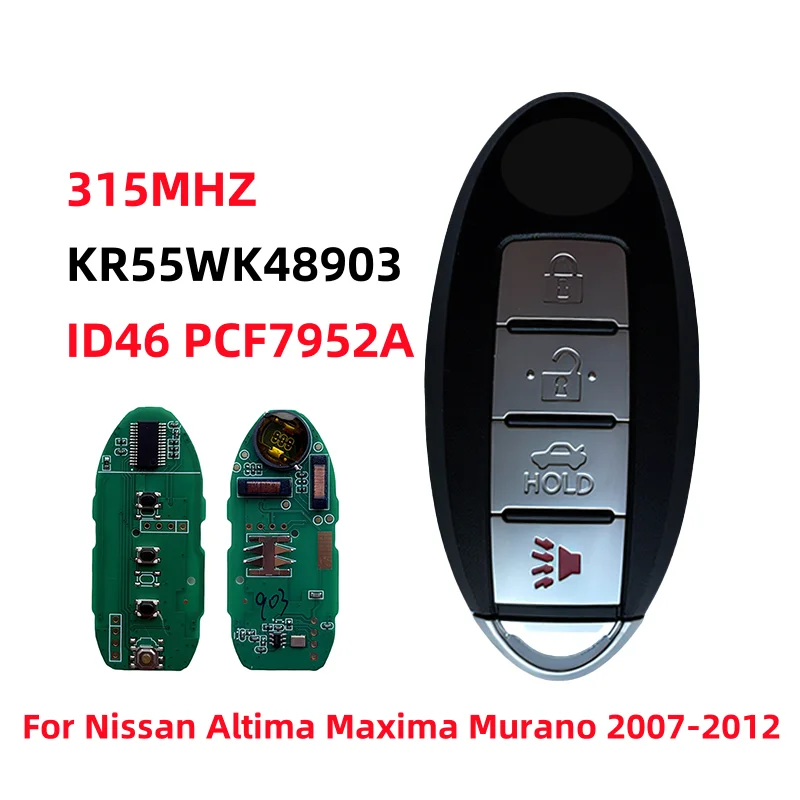 KR55WK48903 4 кнопки дистанционного смарт-ключа автомобиля 315