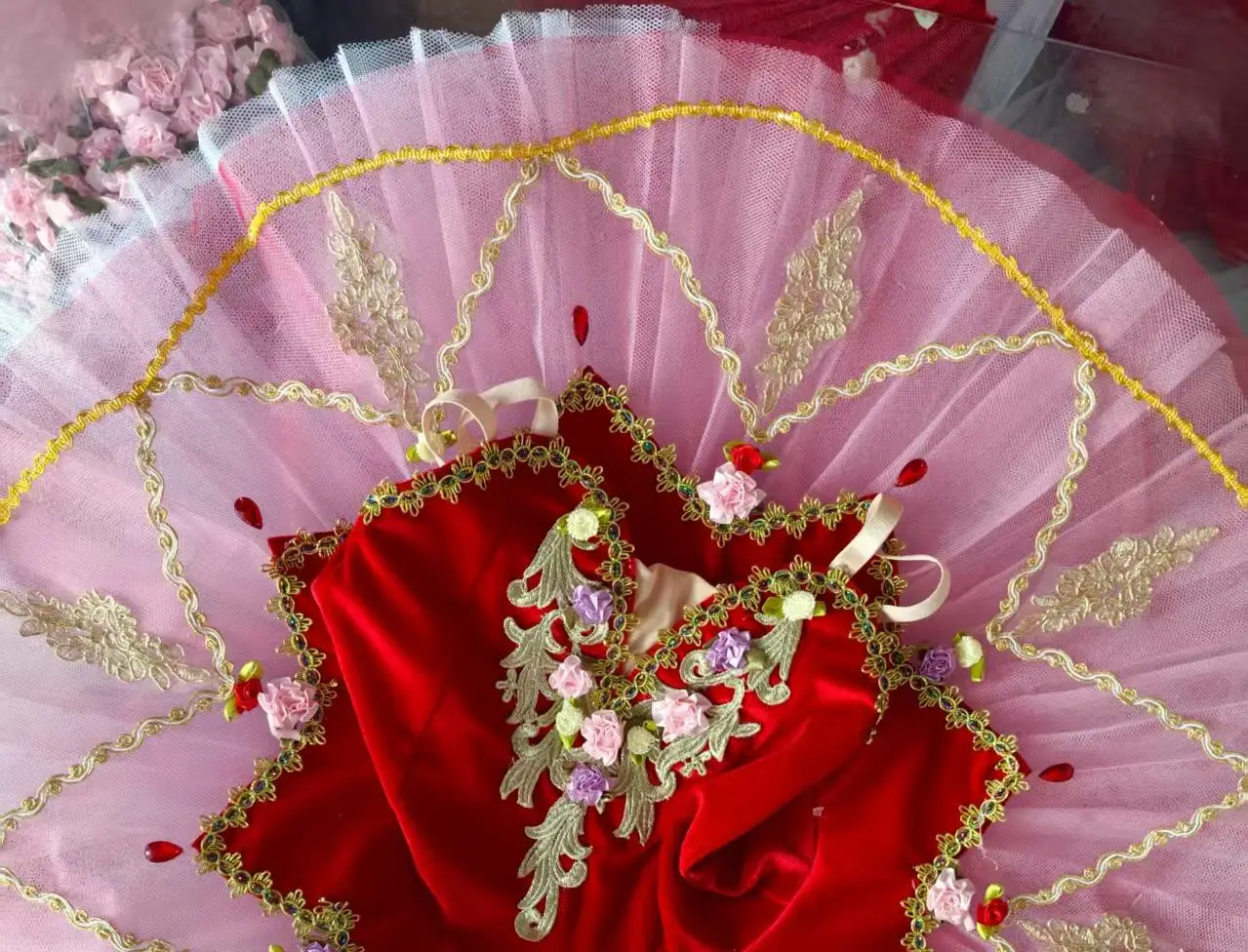 Tutús de balé profissional vermelho, meninas, crianças, competição, patinação artística, vestido adulto, mulher, roupas de balé, prato, tutus, roupa de jantar