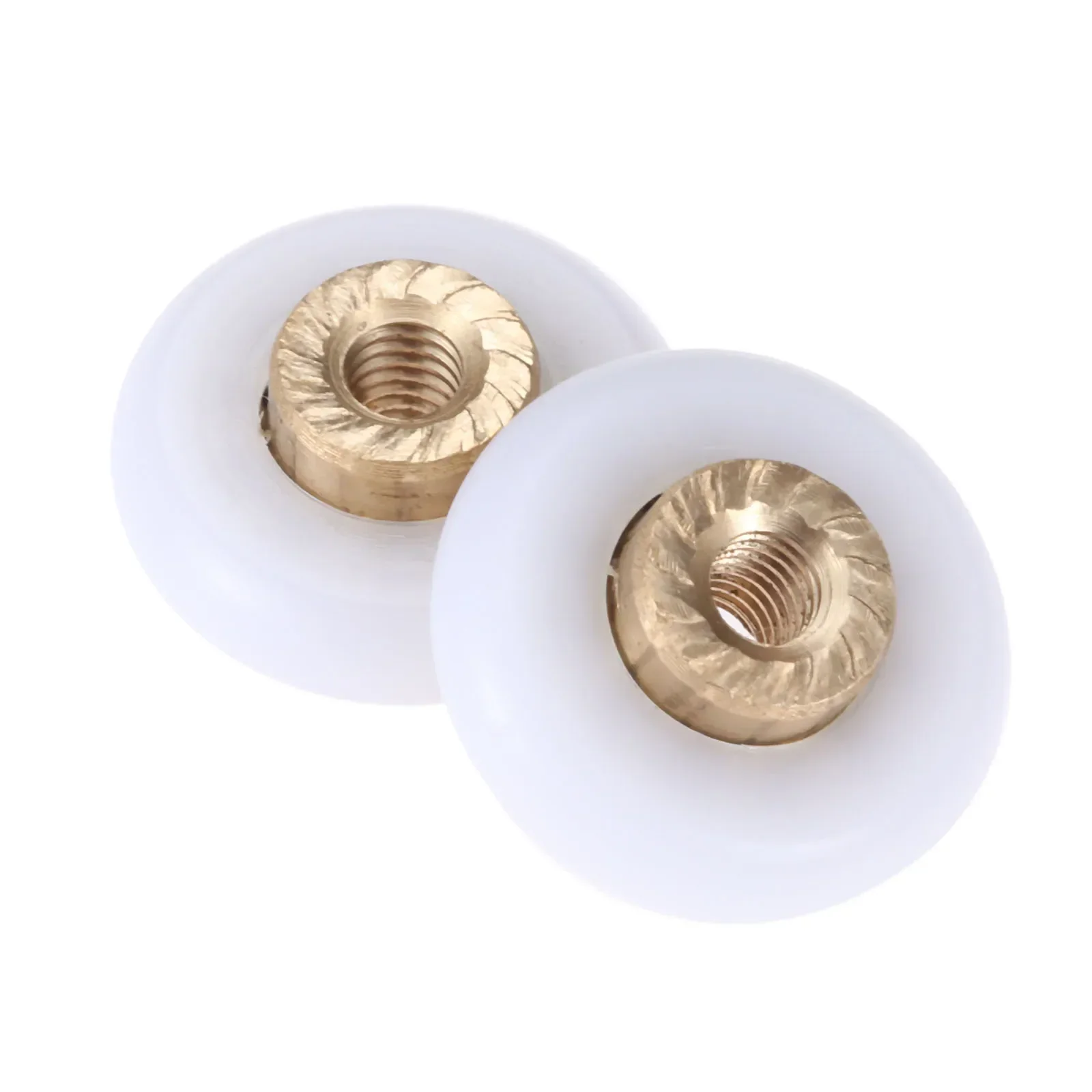 2pcs/set Bathroom Shower Door Rollers/Runners Wheels Pulleys 18mm Sliding Glass Door Roller Copper Wheel Part Enclosures Cabins5 image 5