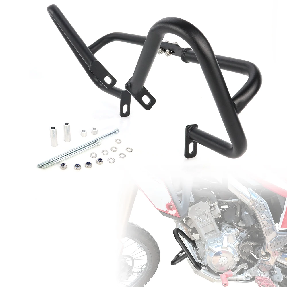 

For Honda CRF300L 2021-2025 CRF250L 2012-2020 Motorcycle Steel Highway Crash Bars Protection Engine Guard Bumper Crash Cages