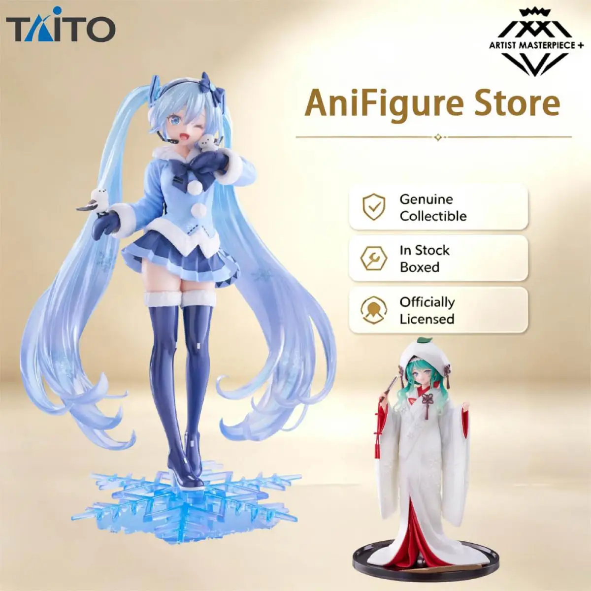 Genuine In Stock TAITO AMP+ piapro SNOW MIKU ALL STARS (2012 Ver.)/ SNOW MIKU ALL STARS(2013 Ver.)Figure Anime Model Collectible