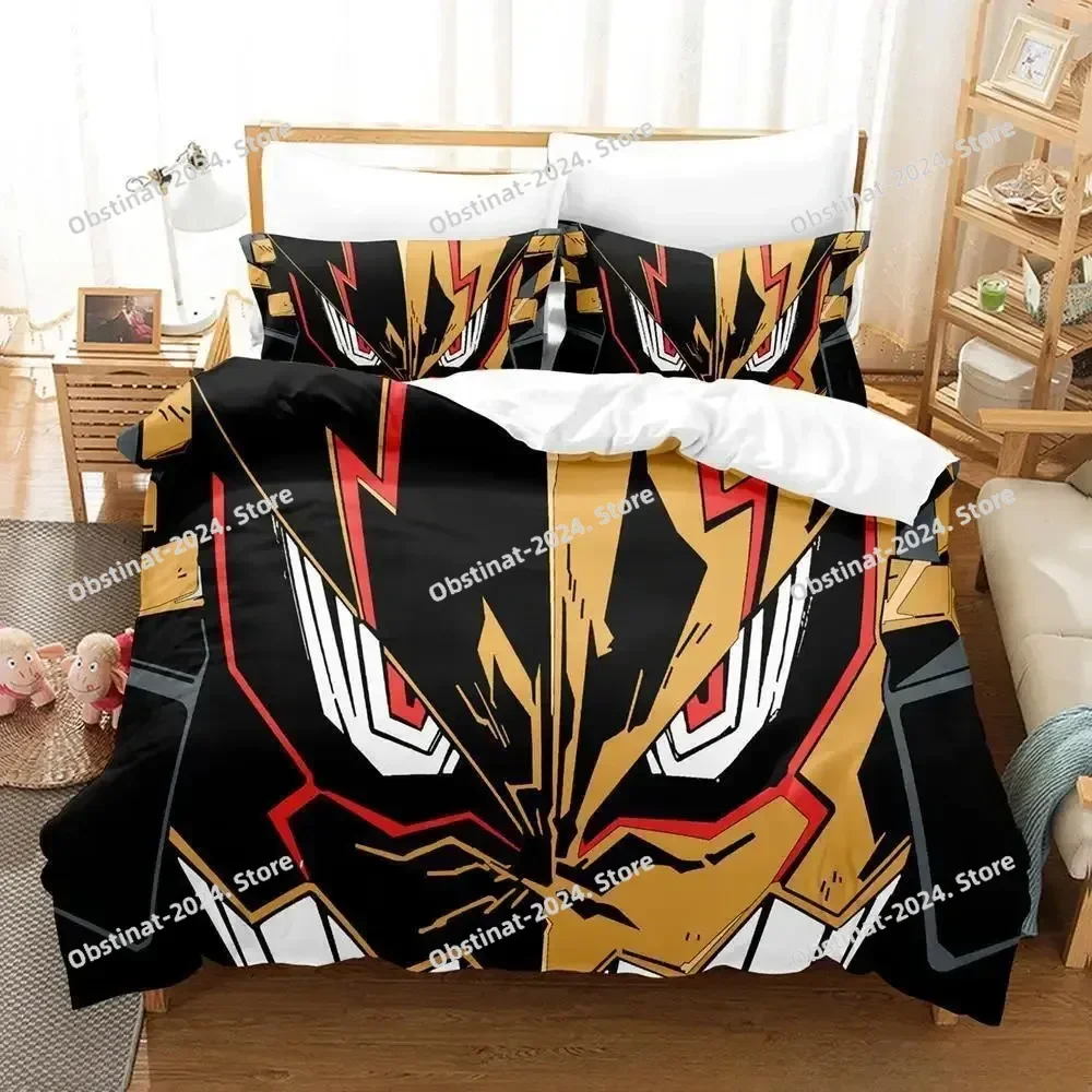 Tengen Toppa Gurren Lagann Bedding Set Single Twin Printed With Pillowcase Duvet Cover Soft Single Double Queen Super King Size