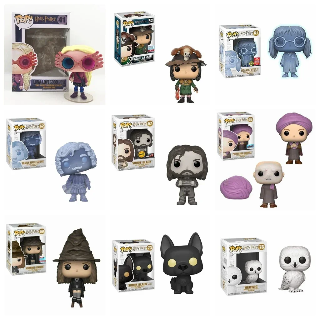 Funko POP Luna 41 #   Snape 52 #   ESQUETER RITA 83 #   MALFOY Sin cabeza casi Nick 62 #   RON VOLDEMORT MRS. Figuras de juguete de acción de PVC NORRIS