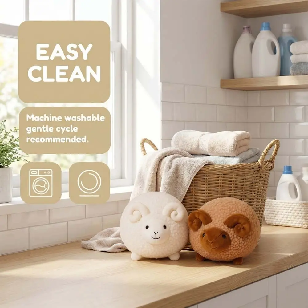 

Cute Simulation Chubby Fat Sheep Cartoon Soft Sheep 30cm PP Cotton Animal Pillow Holiday Gifts