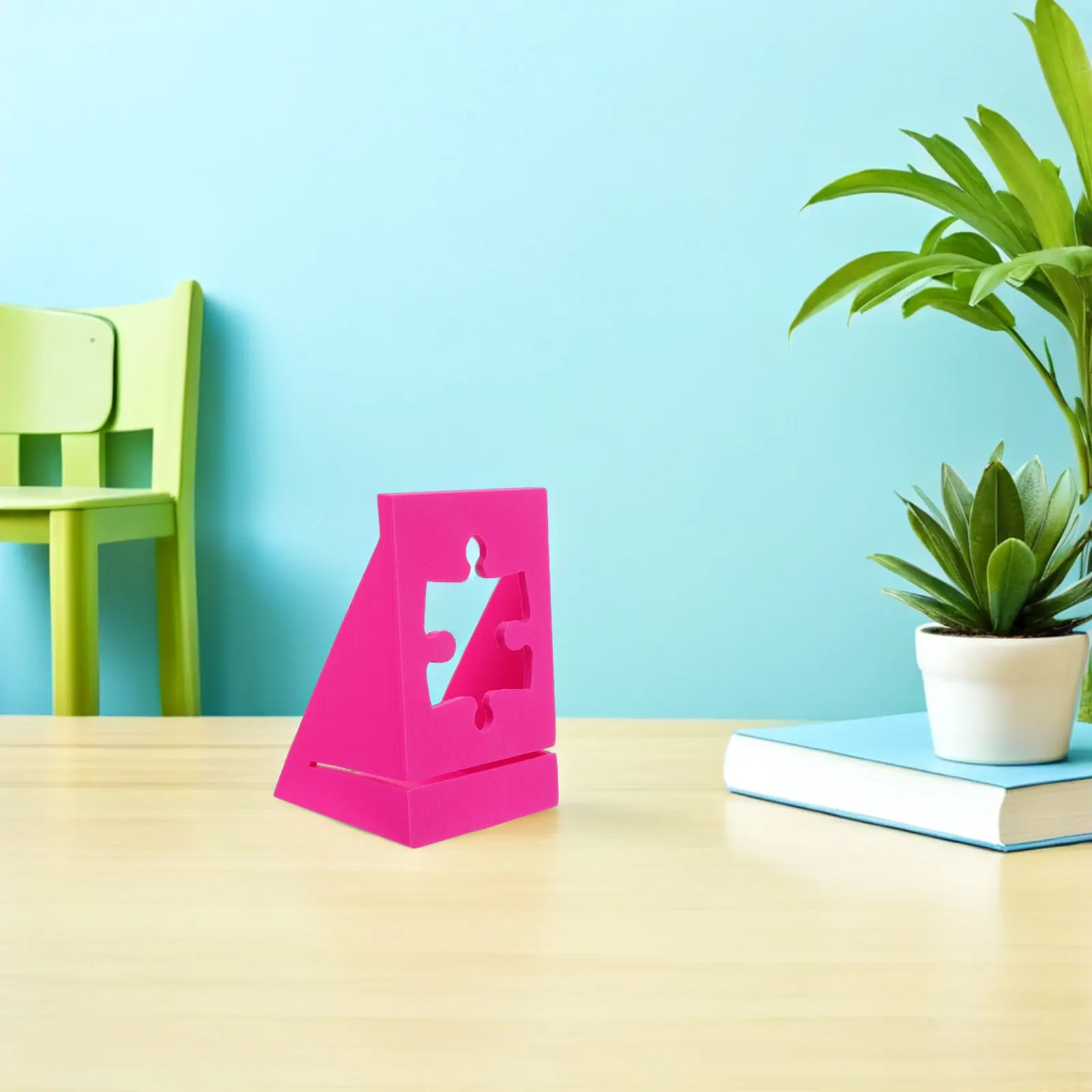Puzzle Box Display Stand Portable Puzzle Board Organizer Multifunctional Lid Support Poster Holder for Tabletop Home Office