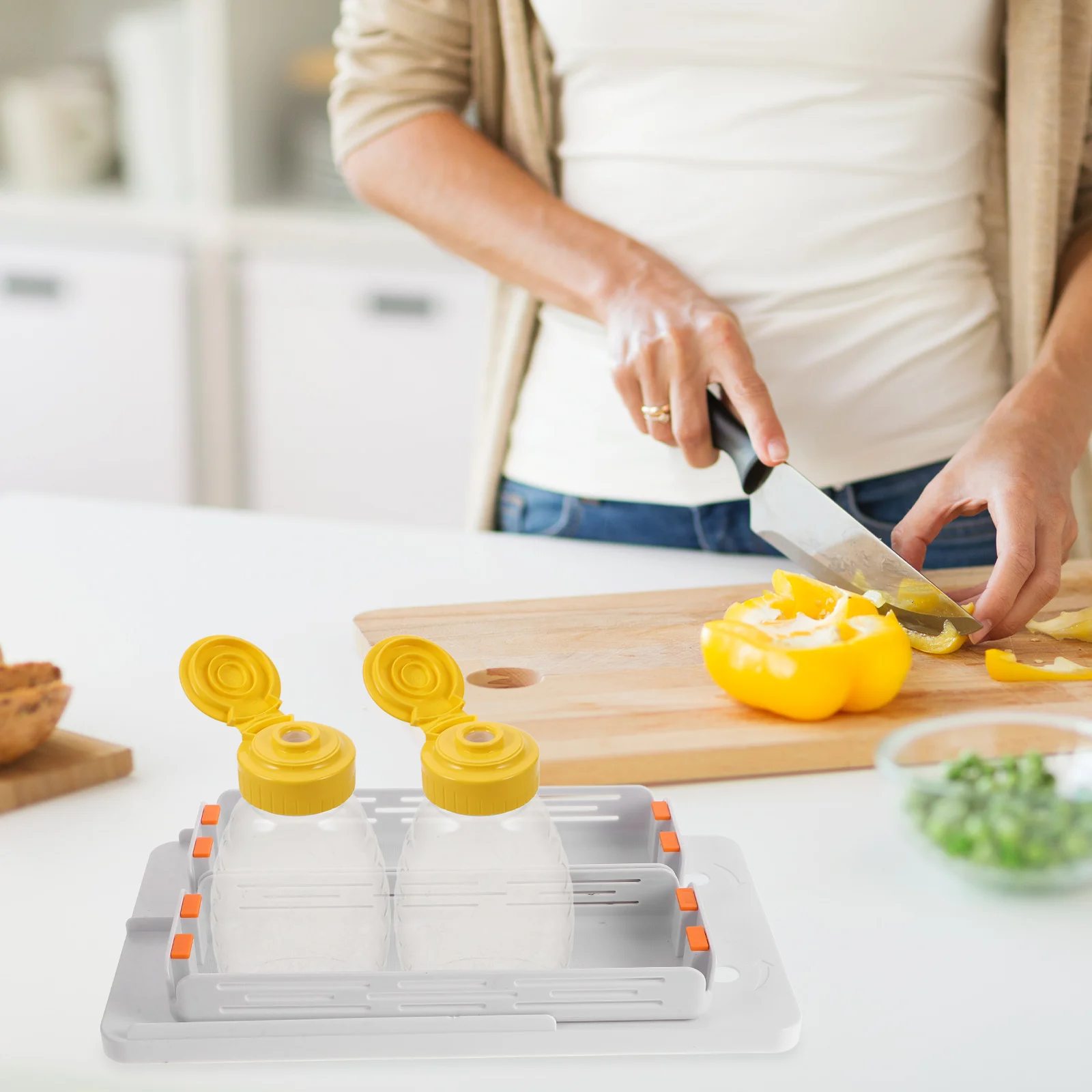 

Kitchen Shelf Seasoning Rack Counter Spice Countertop Organizer Organizers