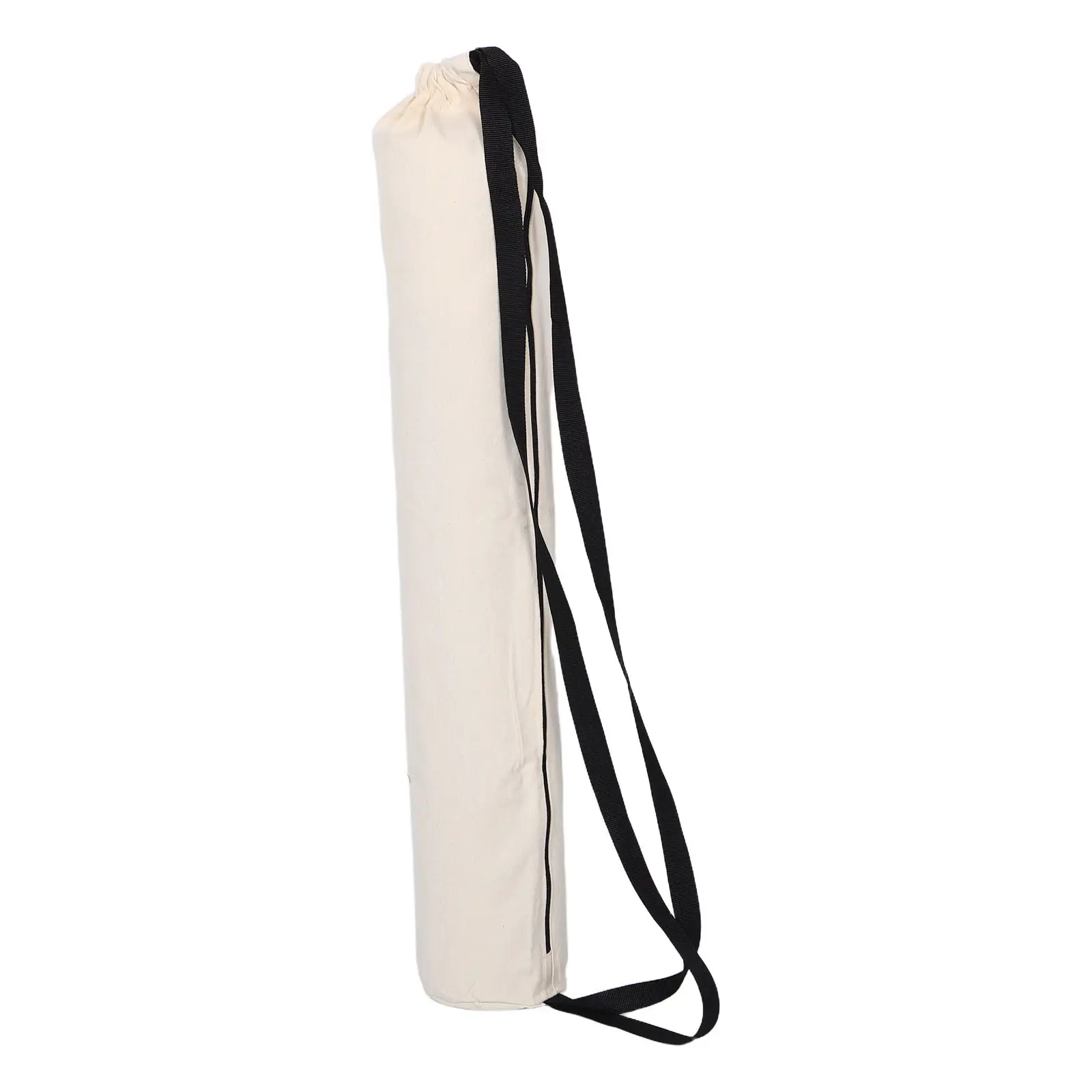 

Large Capacity Yoga Bag Extended Cylindrical Shape Drawstring Closure Exercise Mat Carrying Tote Gym Storage Organizer