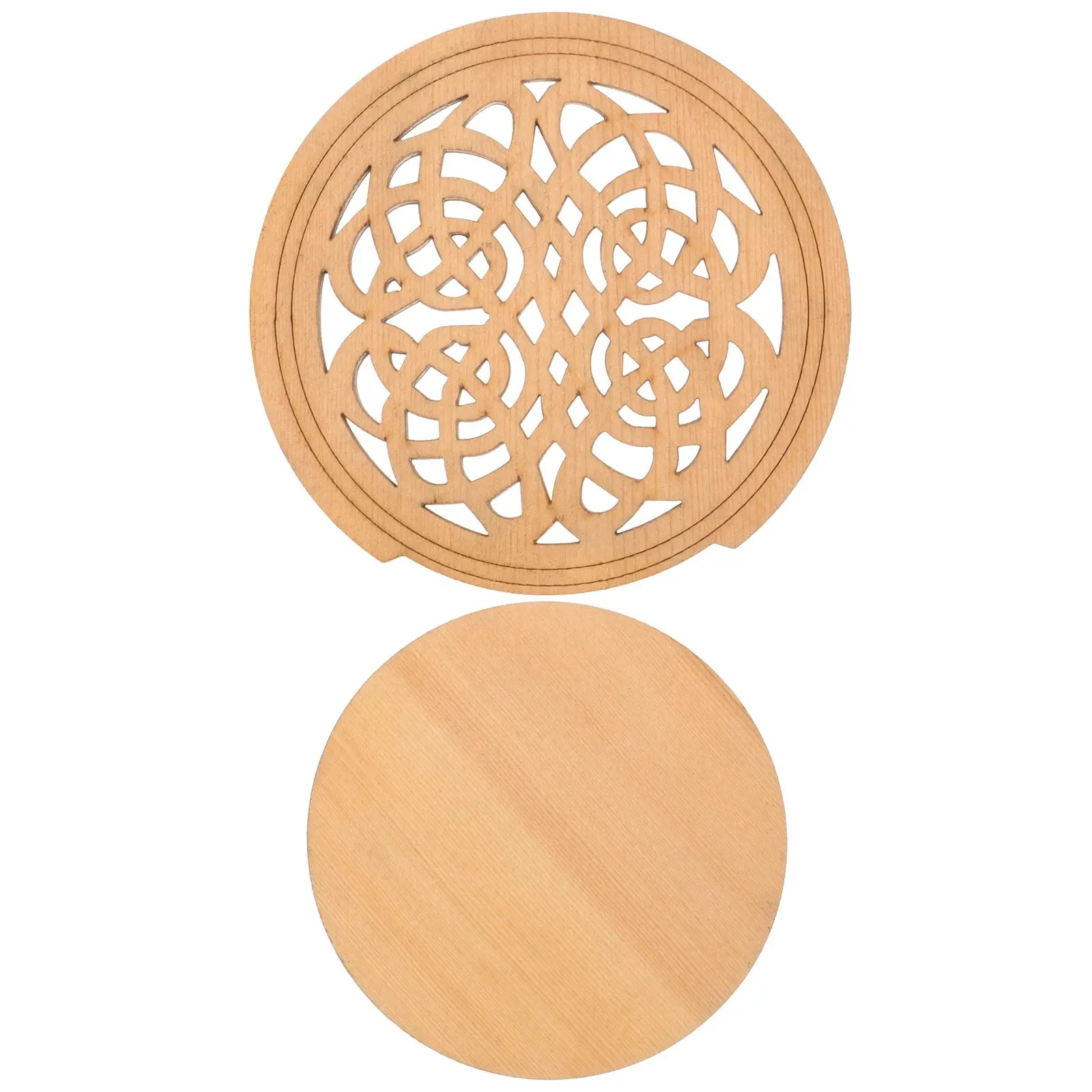 Wooden Soundhole Cover for Guitar Acoustic Feedback Buffer Decorative Dampener Resonator Hole Covers Guitar Accessories Weakener