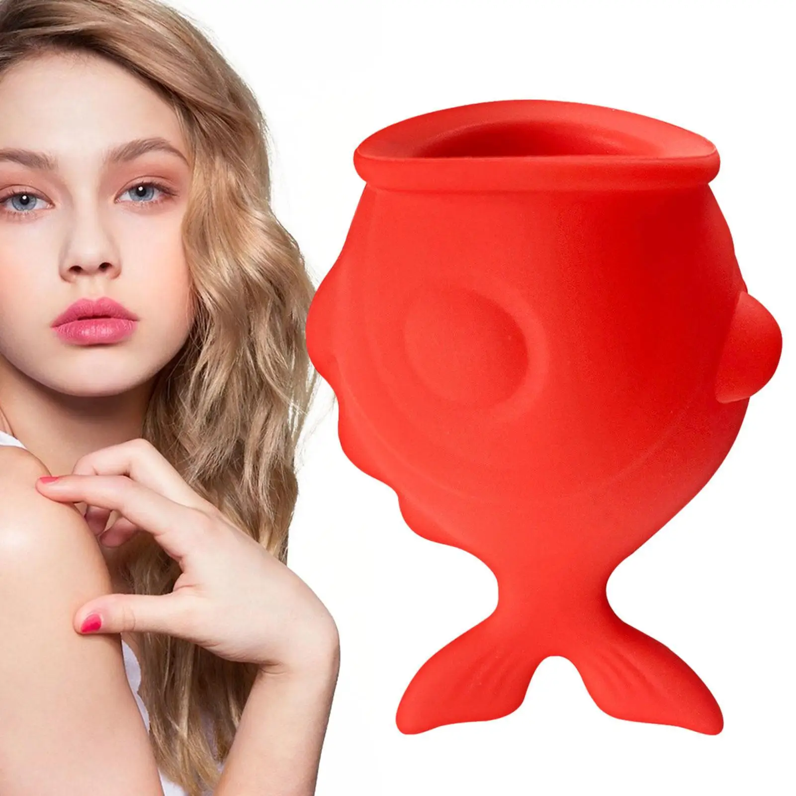 Lip Plumper Device for Fuller Lips 1pc Cute Fish Mouth Shaped Silicone Lip Plumping Tool Sexy Lip Mouth