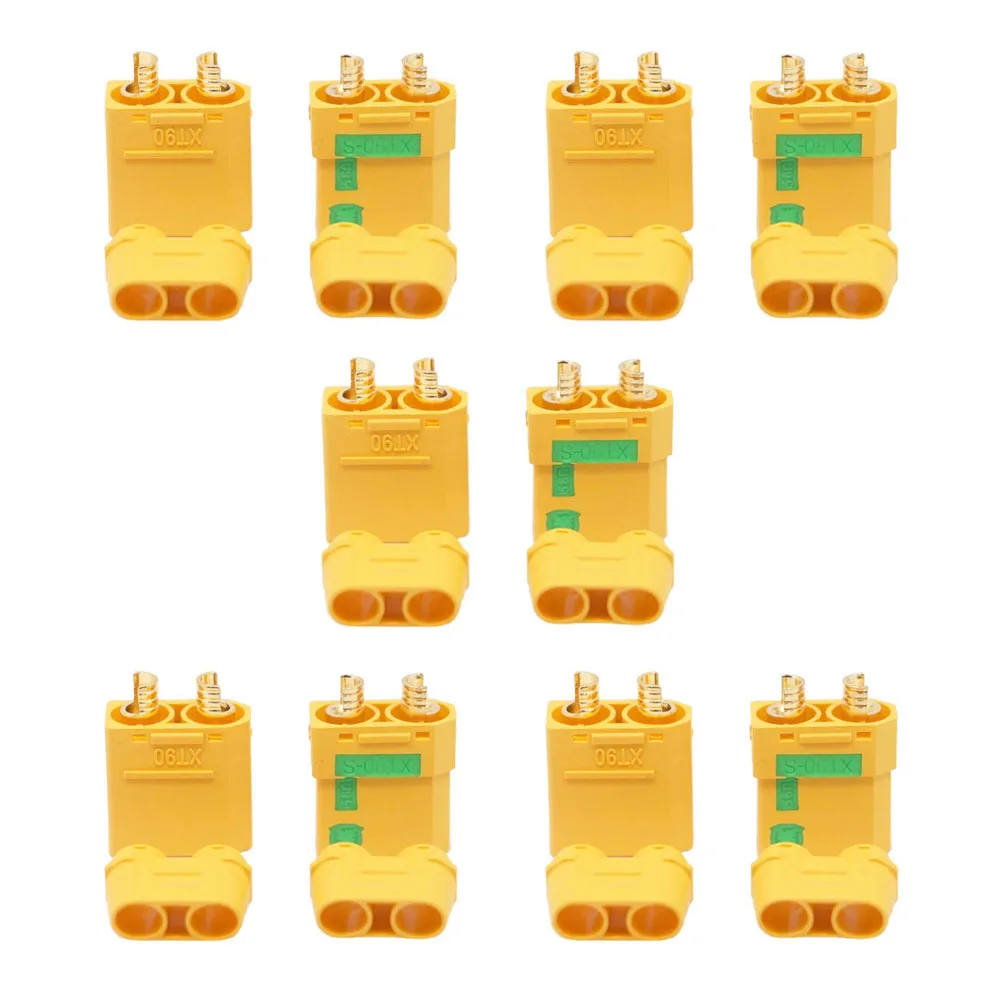 

5 Pair XT90S Model Airplane Plug 30A High Current XT90-S Connector Anti-Spark Male Female Connector for Battery ESC Charger Lead