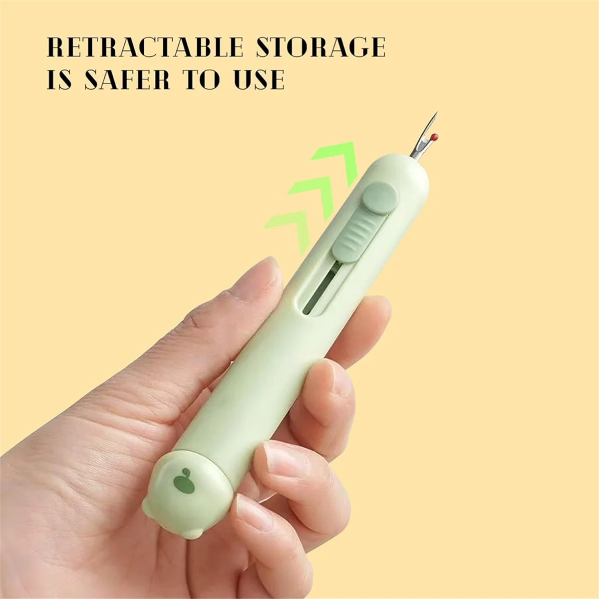 AA98 2-in-1 Automatic Needle Threaders Seam Ripper ,Needle Threaders for Hand Sewing, Embroidery,Quick Needle Threading Tool