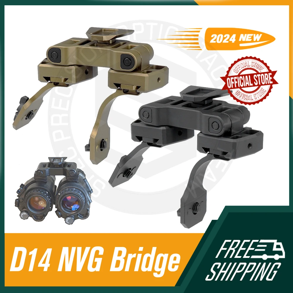 SPECPRECISION D14 Bridge Dual PVS-14 NVG Mount For single and dual PVS-14 configurationsBy 6061-T6 aluminum