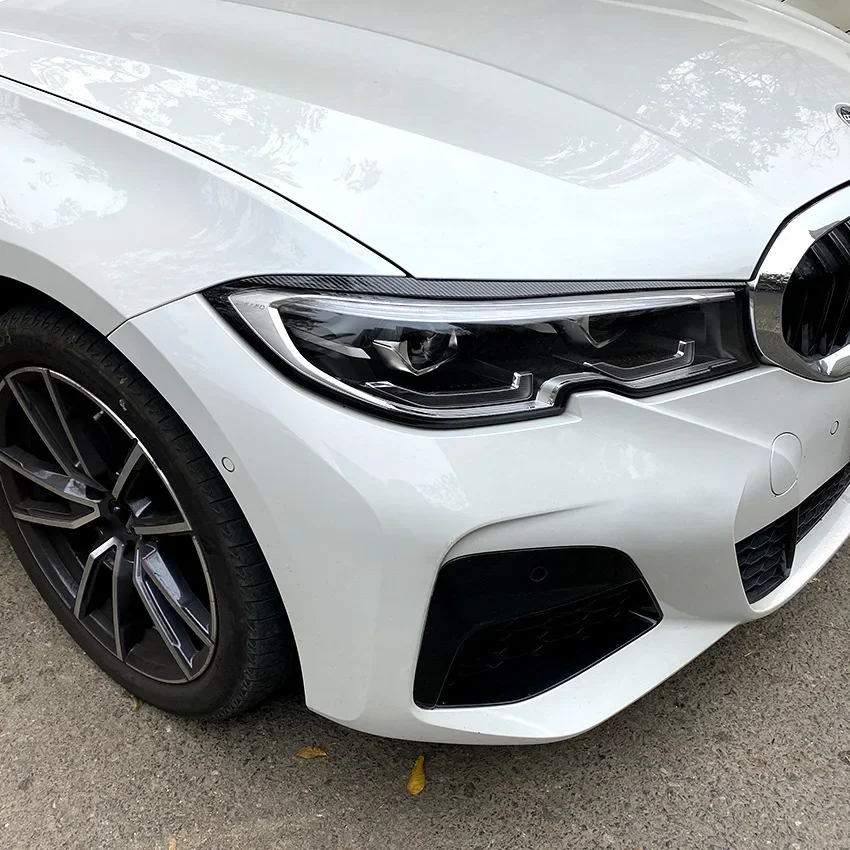 

GEFENSI для BMW 3 серии G20 320i 325i 330i 2019 2020 2021 2022, наклейка на крышку лампы для бровей и век, автомобильные аксессуары