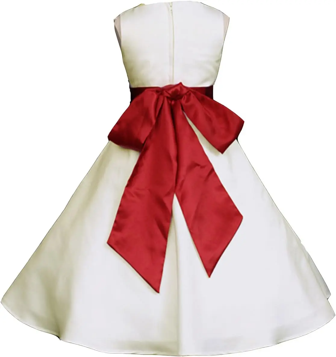 Rosa promessa celebração de casamento marfim a linha cetim fosco casamento júnior dama de honra a linha vestido da menina de flor, simples e elegante