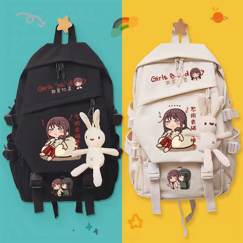 Anime Girls Band Cry Nina Iseri Backpack Teenarges Schoolbag Boys Girls Fashion Outdoor Shoulder Laptop Travel Bags Mochila