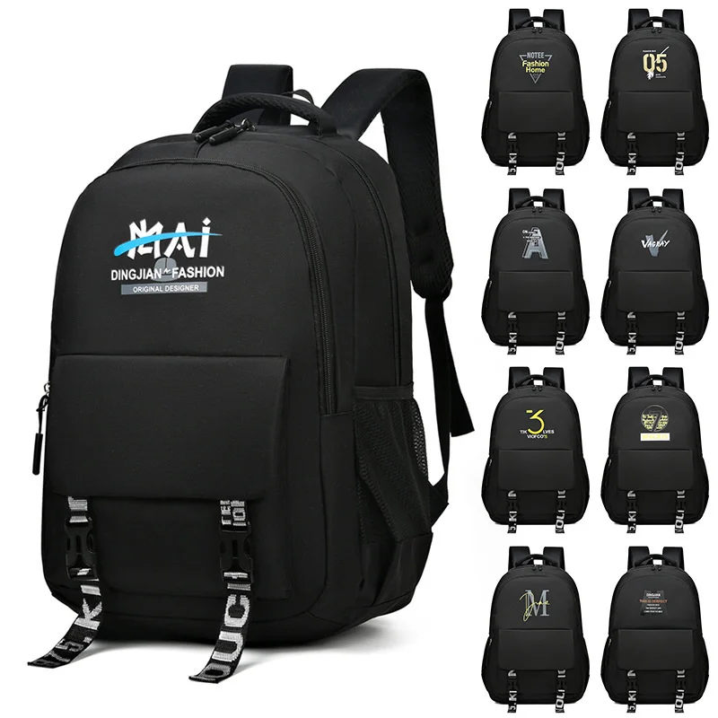 

New fashion leisure backpack middle school student high-capacity schoolbag outdoor travel high-capacity Computer Backpack