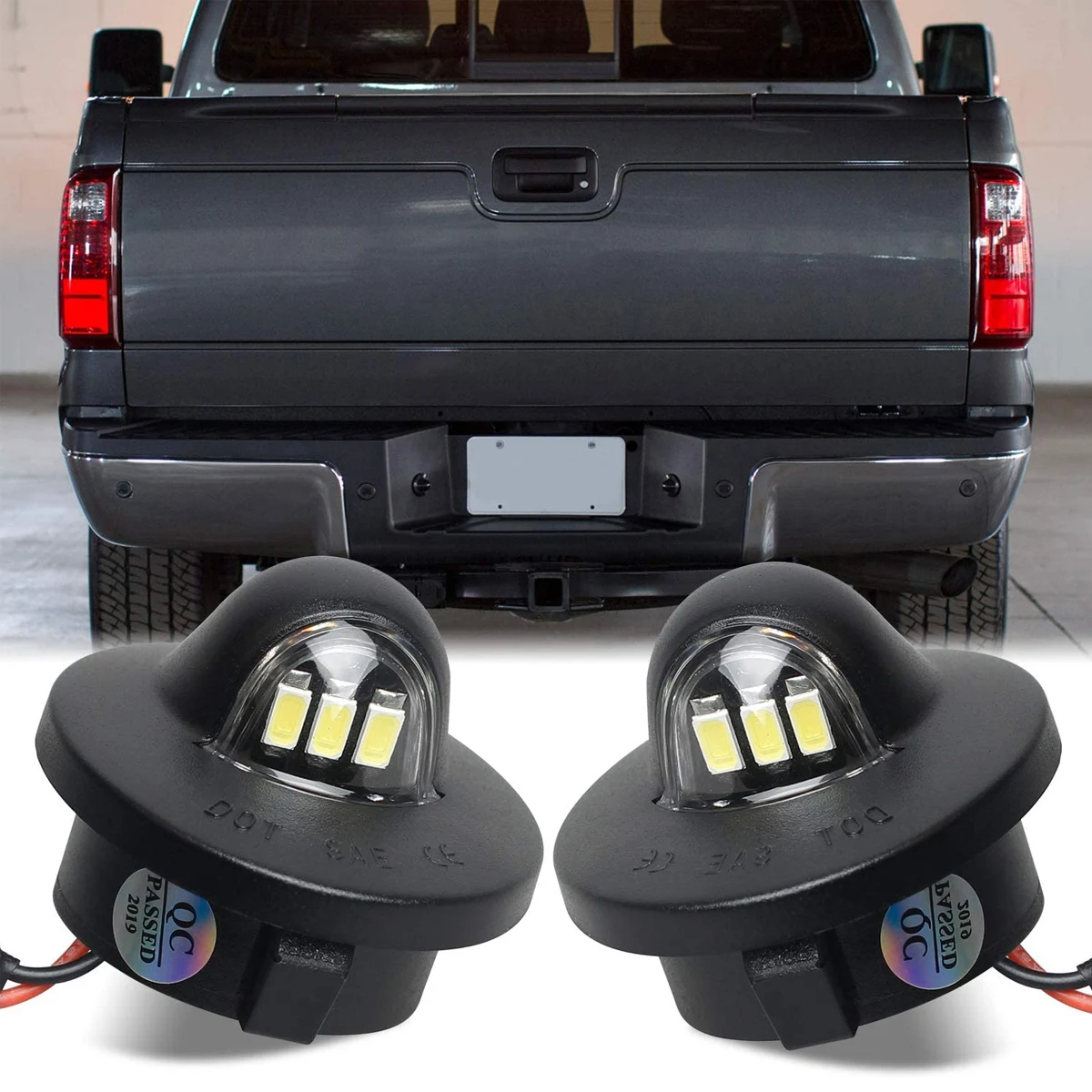 LED License Plate Lights Tag Light Lamp Assembly For Ford F150 F250 F350 Super Duty Ranger Explorer Bronco Excursion Expedition