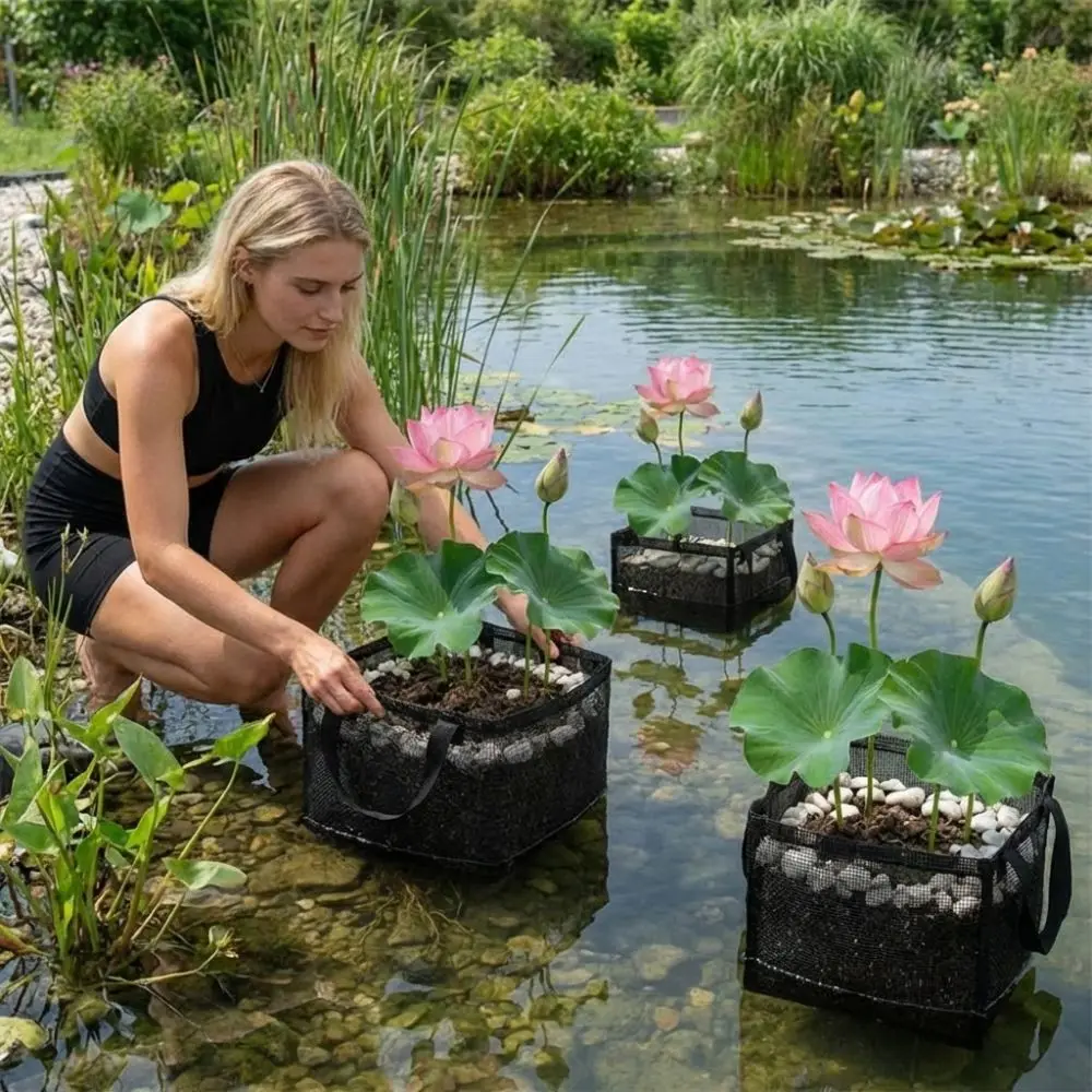 

Мешки для выращивания растений из ПВХ-сетки с ручками, дышащие, предотвращающие потерю почвы, устойчивые к разрывам, контейнеры для выращивания растений