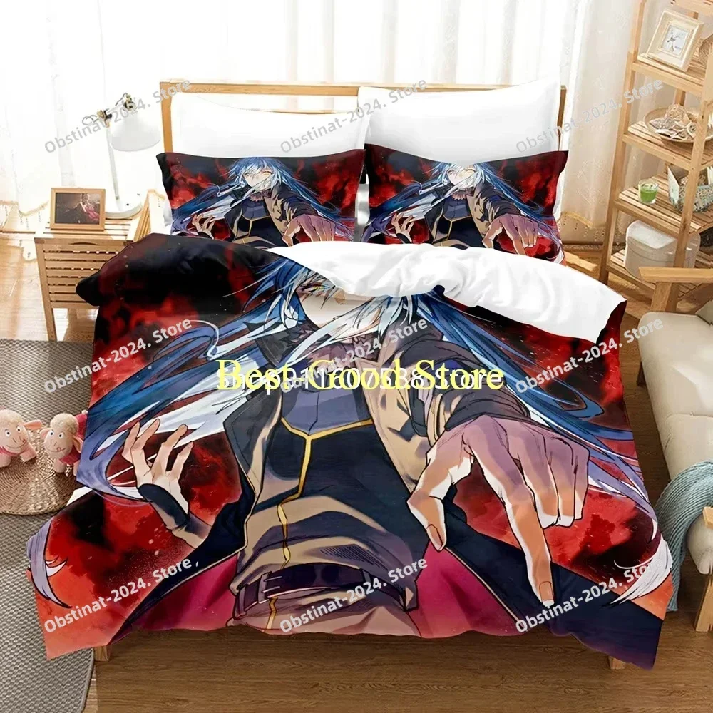 Kids Cartoon Bedding Set 3D Design Slime Character Customizati Anime Printed Children Boy Girl Warm Bed Throw