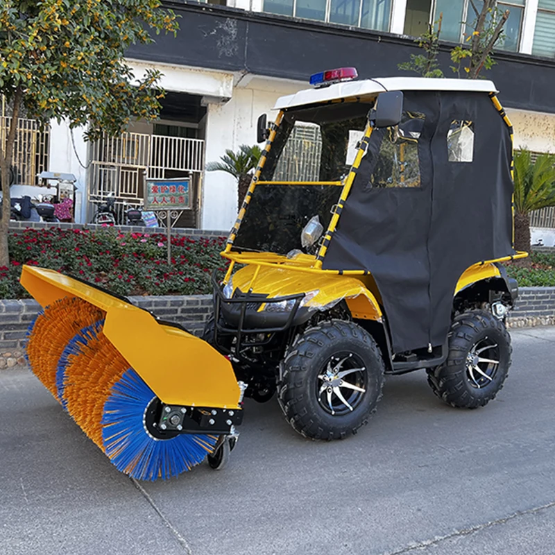 محراث الثلج عالي السرعة مع فرشاة دوارة كبيرة للمنزل المتحرك، منفاخ مجرفة الثلج الأوتوماتيكي المثبت على المقعد لمحراث الثلج على الطريق #1