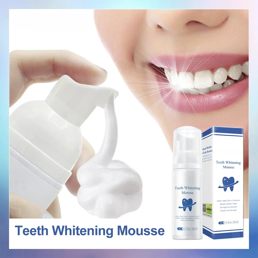 Teeth Whitening Mousse Tooth Whitening Cleaning White Teeth Oral Hygiene Toothpaste Bleaching Remove Stains Dental Tool