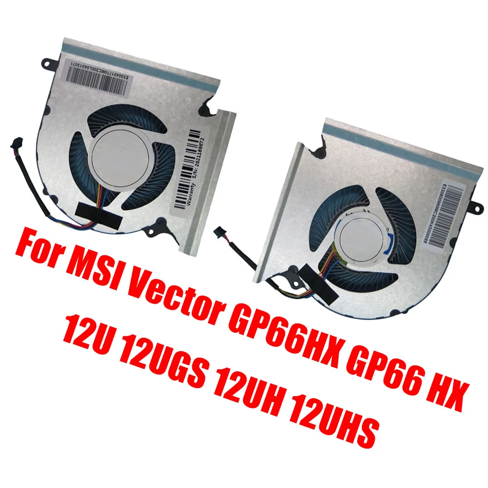 For MSI Vector GP66HX GP66 HX 12U 12UGS 12UH 12UHS 1.0A 5VDC Laptop CPU GPU FAN