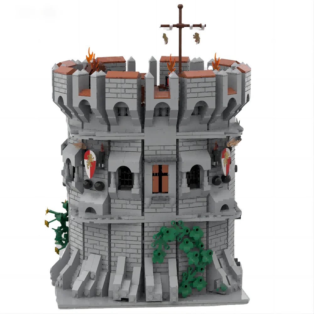 

1634PCSMOC Building Blocks Medieval Castle Model Tower Technical Bricks DIY Assembly Construction Toys For Childr Holiday Gift