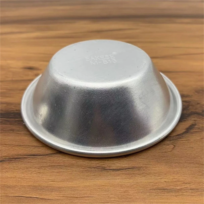 50pcs Nonstick Cups Aluminiums Eggs Tart Moulds Metal Darioles Molds 45BE