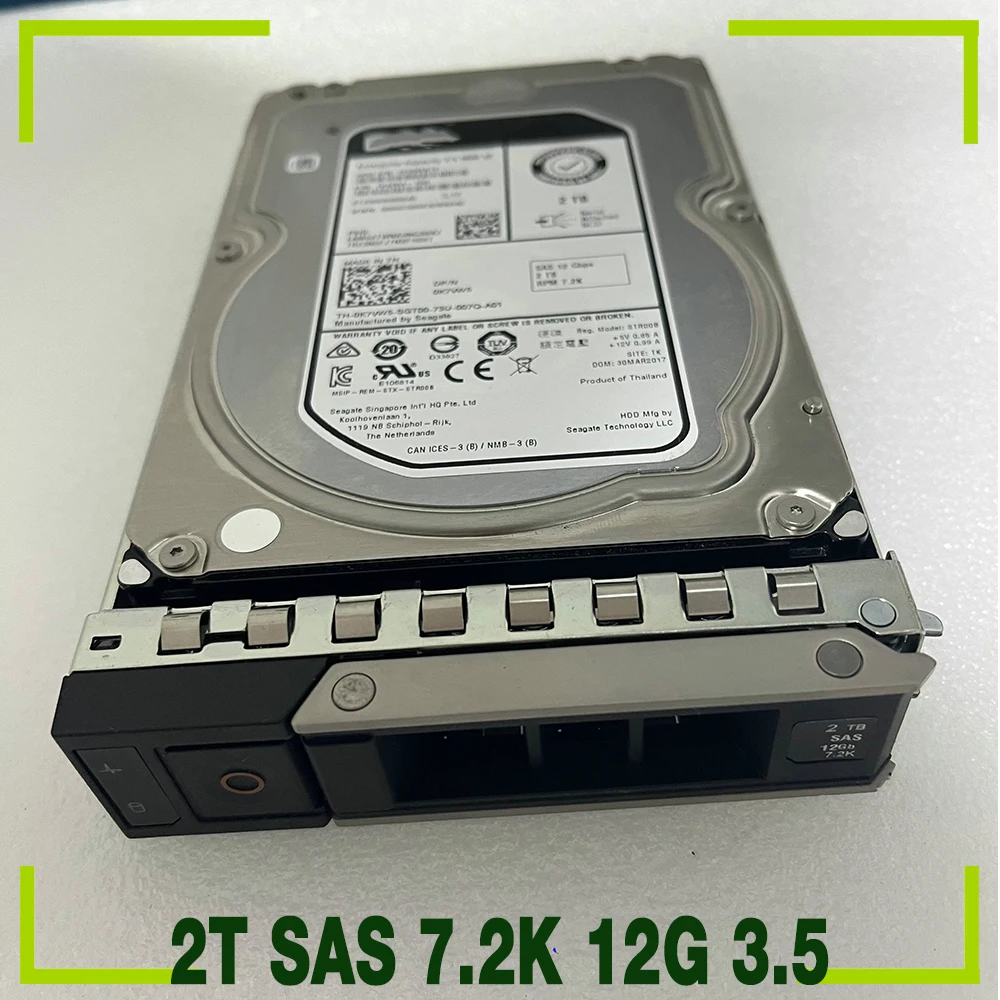 

Жесткий диск для сервера DELL 0K7VW5 2T SAS 7,2 K 12G 3,5 ST2000NM0045