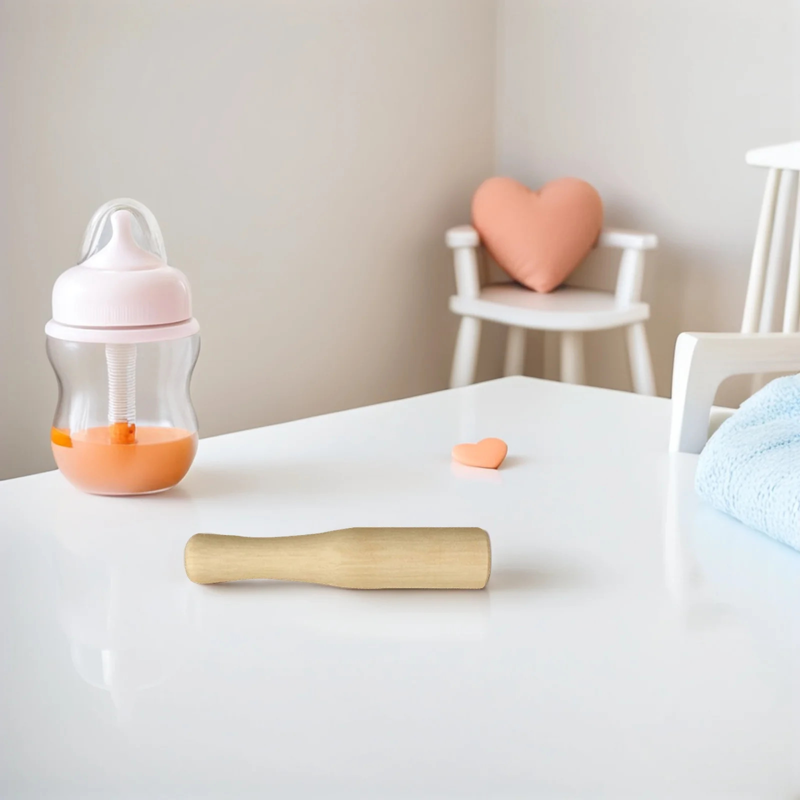 

Wooden Food Muddler Pestle Natural Wood Long Handle Ideal for Grinding Pastes Jelly Custard Sauces Comfortable Use