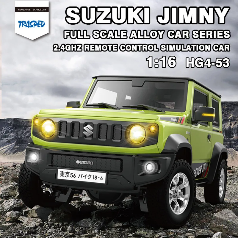 2024 Hengguan 1:16 Jimny Hg4-53 Simulation Car Light Horn Smoking Rc Car Full Scale Off-Road Remote Control Car Children'S Toy