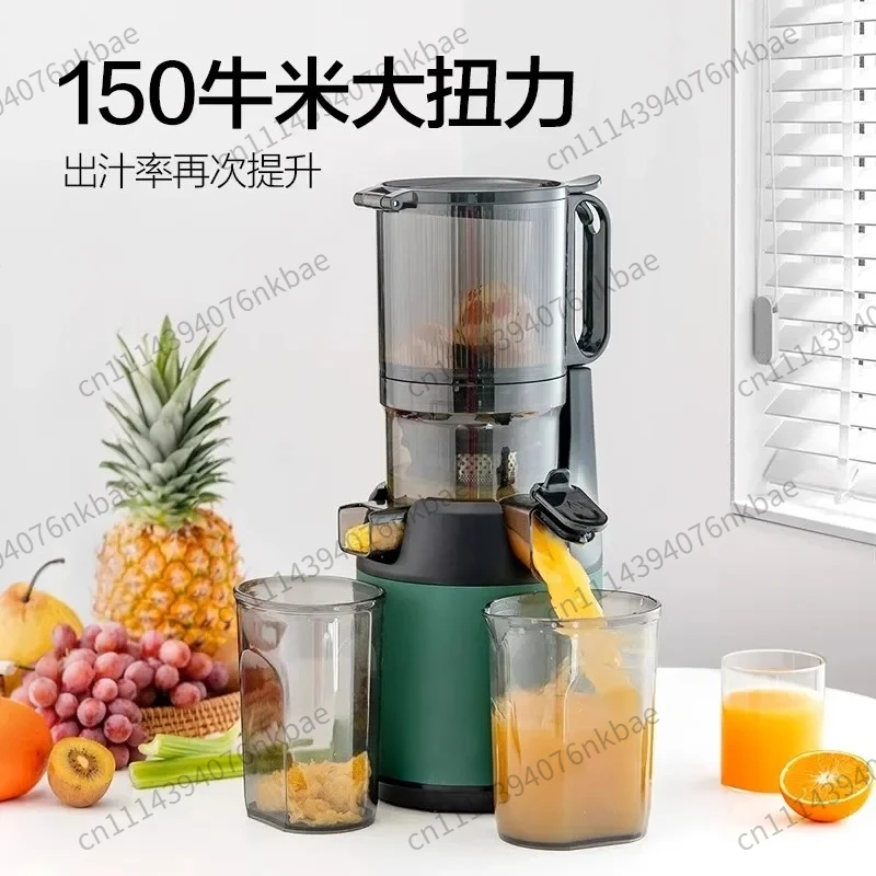 M6 Cold Press Slow Juicer Machine, Large Caliber Filterless Fruit Juicer, Easy Washing Commercial Electric Juice Extractor