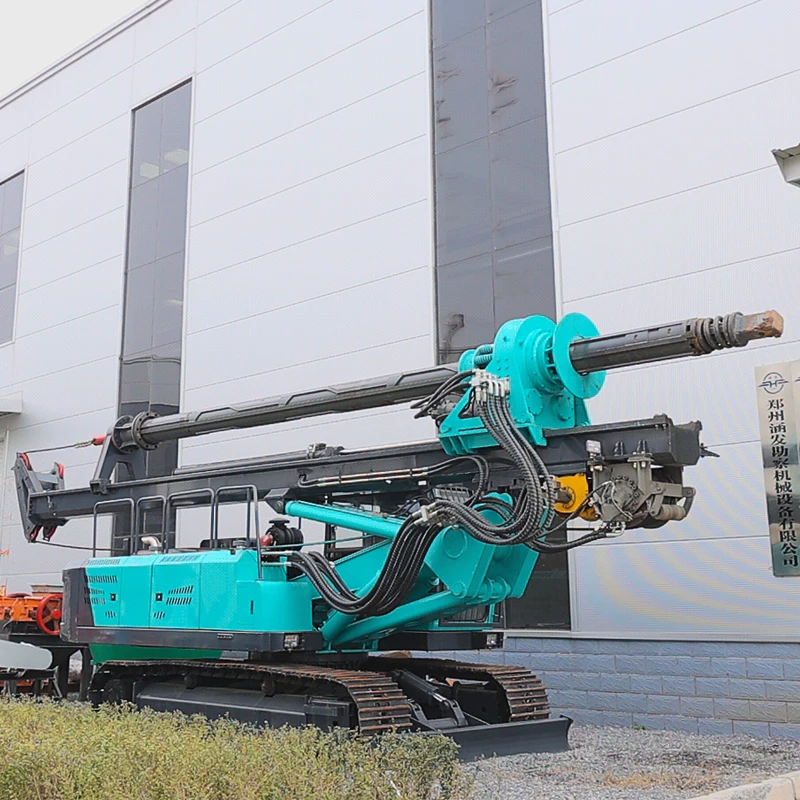 YG Crawler Lock Rod Rotary Drilling Rig HF30+ Pile Driver Machine Post Ground Screw Piling Hydraulic Equipment Land Rigs